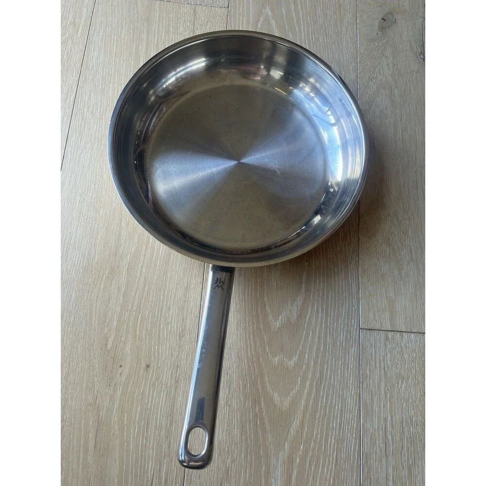 WMF Frying pan uncoated Ø 24cm Profi Made in Germany Pouring Rim Stainless Steel